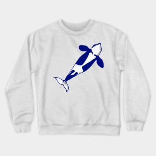 Blue and white orca Crewneck Sweatshirt